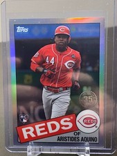 2020 Topps Chrome Aristides Aquino 1985 Refractor RC #85TC-21 Reds Rookie