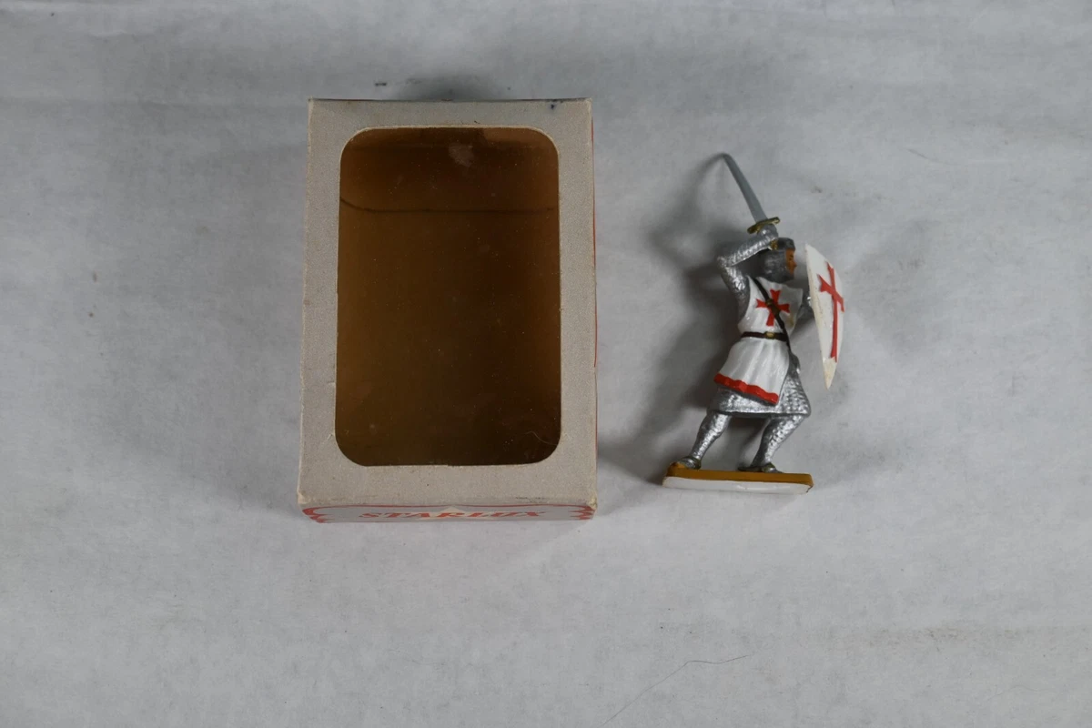Figurine Starlux Templier – Moyen Âge – Plastique Peint – Boîte D'origine