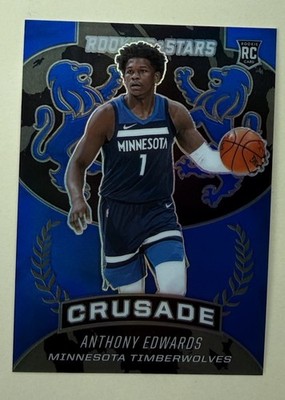 2020-21 Panini Chronicles - Crusade Anthony Edwards #528 Blue /99 (RC)