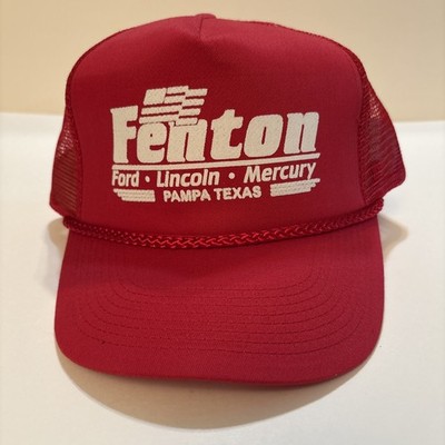 Fenton Ford Lincoln Mercury Pampa Texas Snapback Mesh Hat Cap Automotive Dealer