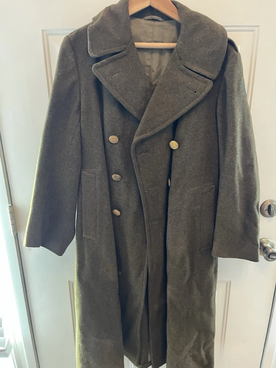 Army Trench Coat In Original Ww2 Collectible Us Uniforms for sale