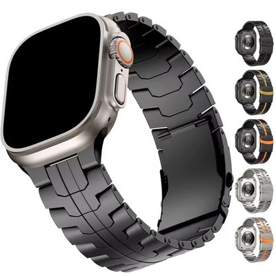 Titan Metall Armband für Apple Watch Ultra 3 2 49mm Series 11 10 9 8 7 SE 6 5 4