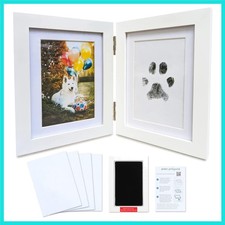 Paw Print Pet Keepsake Hinge Photo Frame Ink Pad Kit Dog Paw Print Kit ...