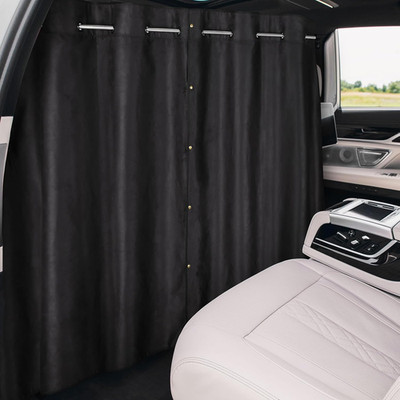 ZATOOTO Car Divider Curtain, Car Privacy Curtains with Pole Backseat Blackout Cu