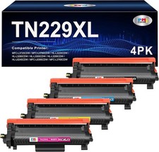 TN229XL Black,Cyan,Magenta,Yellow Toner Cartridges High Yield Brother MFC-L3  