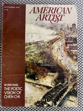 Art Magazine ~ American Artist Sept 1978 ~ Chen Chi Poetic Vision Feature