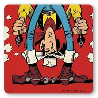 Logoshirt® Lucky Luke Untersetzer 10X10Cm (Umdrehen)