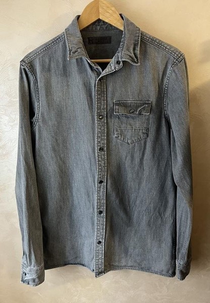 Men AllSaints Shirt Grey 36 / S / 44 #4UE4