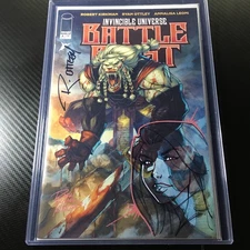 Battle Beast #4 | Double Signed | Atom Eve remark | R. Kincaid & R. Ottley | COA