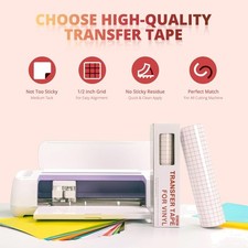 Medium Tack Clear Vinyl Transfer Tape 12 x 50 FT - Ideal for Decals  Stickers