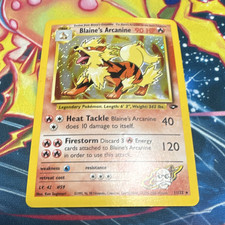 Pokemon TCG Blaine's Arcanine 1/132 Gym Challenge Holo Rare Unlimited EN Damaged on eBay
