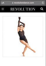 Black Revolution Dance Costume Womens Large
