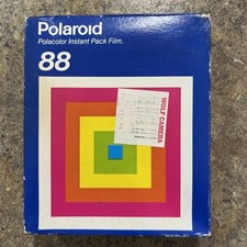 Polaroid Type 88 Polacolor Instant 8 Pack Film New Sealed In Box - EXP 11/91