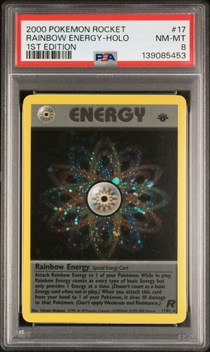 Rainbow Energy (1st Edition) graded PSA 8 for sale on eBay