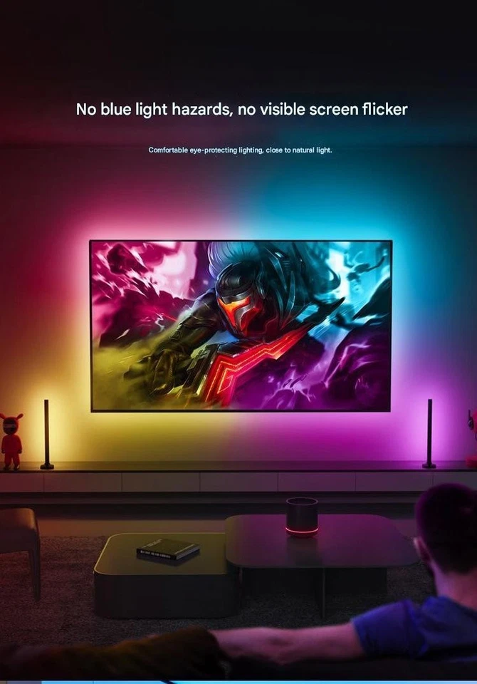 Striscia LED RGB 5050 USB 2m 3m 5m Telecomando Luci Decorative Camera Gaming TV - Immagine 2 di 3