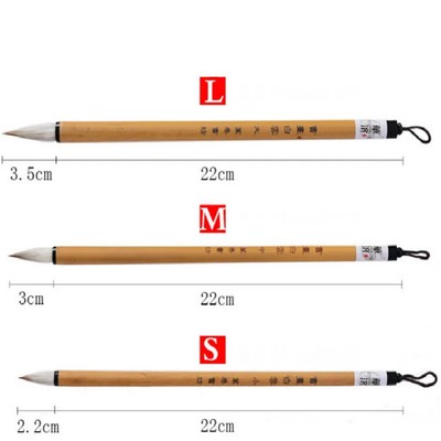 1 Set Chinese Wolf Hair Brush Pen Regular Script Calligraphy Writing Brush Tools