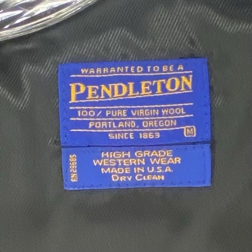 Pendleton High Grade Westernwear Vest Red 100% Virgin Wool Silver Buttons M - Picture 8 of 10