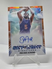 2024-25 Topps Chrome Sapphire Edition-Sky-Light Signatures Precious Achiuwa /25