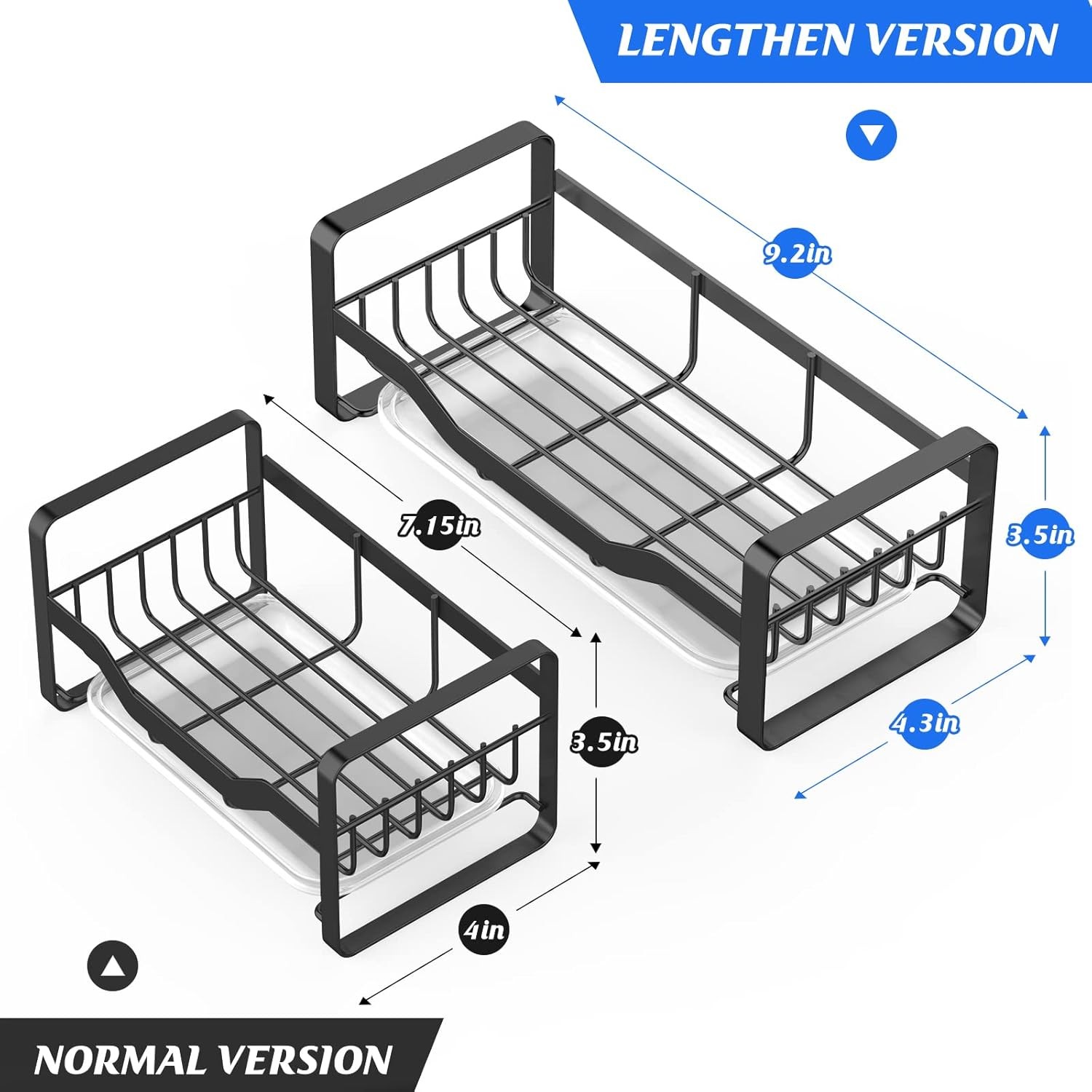 Sink Caddy Sponge Holder,Sponge Holder for Kitchen Sink