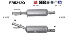 DPF Rußpartikelfilter Dieselpartikelfilter AS FR5212Q Siliziumcarbid für PEUGEOT