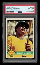 1976 Topps Set-Break #500 Reggie Jackson PSA 6 EX-MT