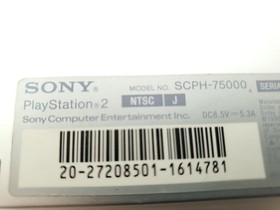 "Region Free" SONY Playstation 2 PS2 Slim Console SCPH-75000 Satin Silver