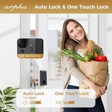 ARPHA Smart Door Lock Fingerprint Electronic Keypad Deadbolt Keyless App Control 9