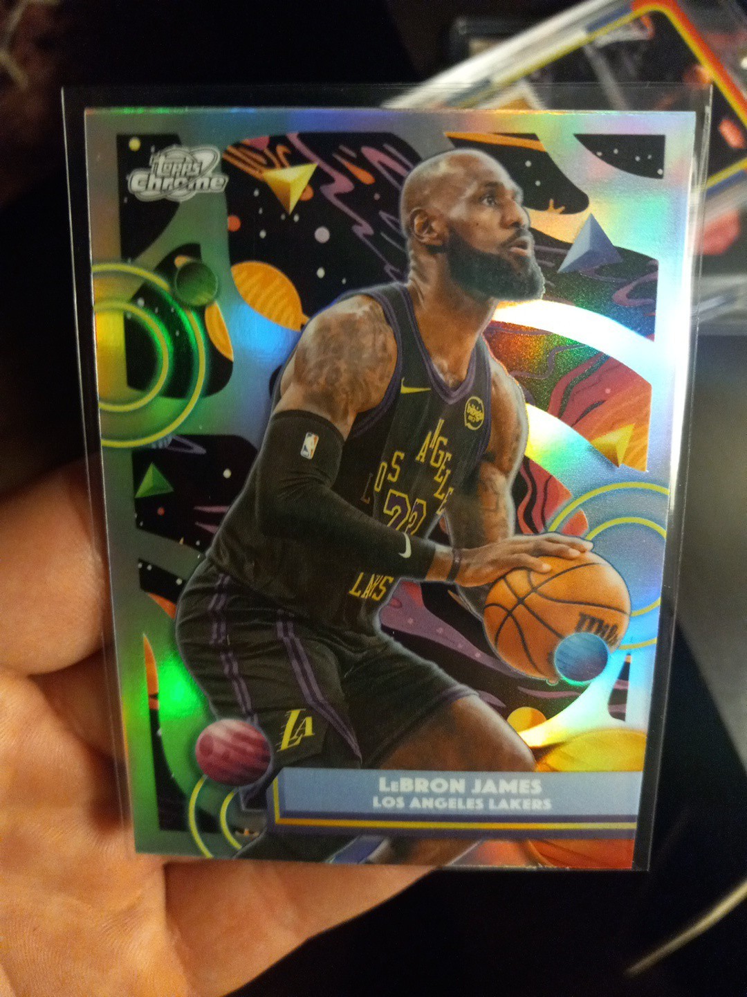 Lebron James 2025-26 Topps Chrome Cosmic Basketball #157 Refractor MINT!!