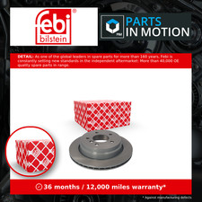 2x Brake Discs Pair Vented fits BMW X1 E84 2.0D Rear 09 to 15 300mm Set Febi New