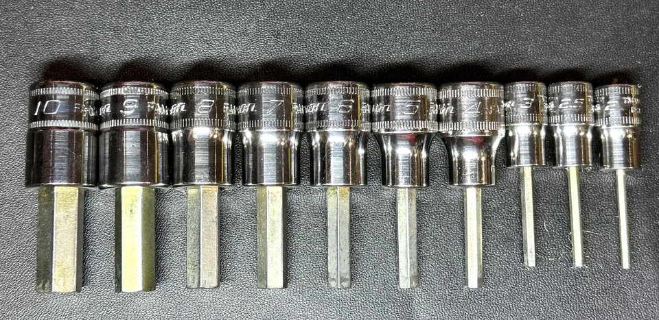 SNAP ON  210EFTAMY  10-Pc Mixed Drive Metric Hex Bit Socket Set (2-10 mm)  USA - Image 3 of 4