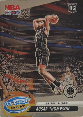 2023 Panini Premium Stock Attack the Rack RC Ausar Thompson #5 Detroit Pistons