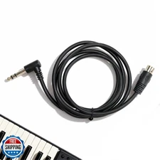 Yosoo Right Angle MIDI Cable Male to MIDI Cable, 90 Degree 6.35mm