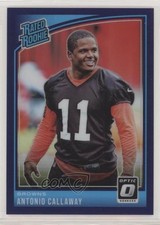 2018 Donruss Optic Rated Rookie Purple Prizm 6/50 Antonio Callaway #191 zg6