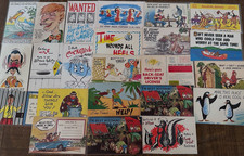 LOT of 26 COMIC~POSTCARDS~FUNNY~HUMOR JOKES &...