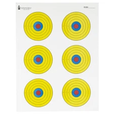 Action Target Action Target, PR-BE6, High Visibility Fluorescent Yellow, 6 Bull