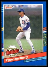Ryne Sandberg 1991 Donruss #BC-7 Cubs MLB READ FREE SHIPPING AutographDen