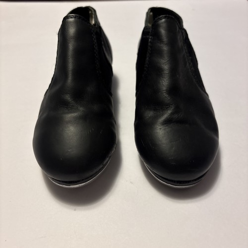 Kids Revolution Dancewear Black Premium Stretch Dance Boot, Style 571, Size 2.0