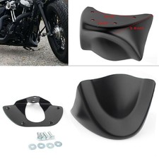 Carena spoiler mento anteriore nero opaco per Harley Dyna FXDF FXDX 2006-2015