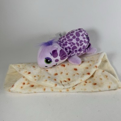 Basic Fun Cutetitos Purple Turtle 7'' Beanie Burrito Shell Stuffed Animal 2019