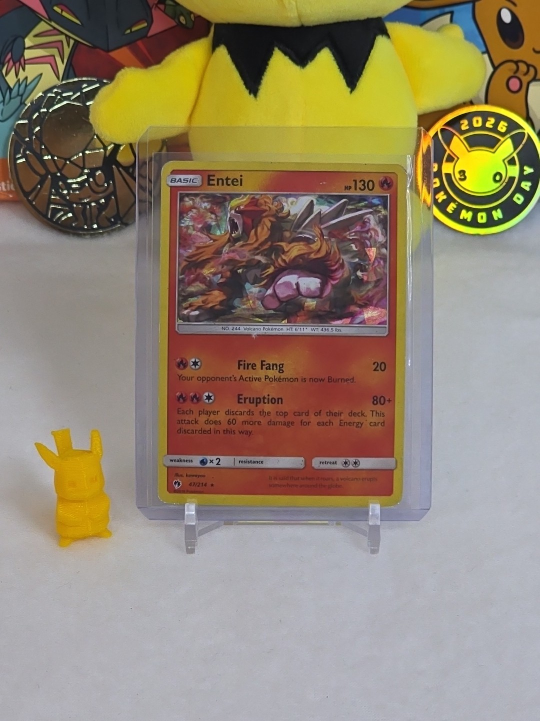 Entei - 47/214 (SM Lost Thunder) Holo Rare Deck Exclusives 047/214 