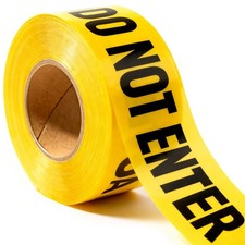 Caution Do Not Enter Tape 3 inch X 1000 feet Bright Yellow 1 Pack,