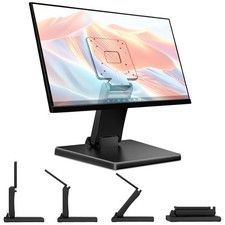 Low Profile Monitor Stand, LCD TV Foldable Mount for Desk, Lay Flat Stand for...