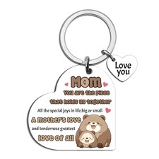 Mothers Day Gifts for Mom Keychain Best Mom Ever Gifts Moms Gift from Daughter