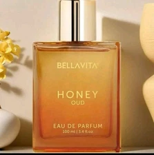 Bella Vita Luxury Honey Oud Unisex Eau De Parfum with Bergamot, Patchouli,...
