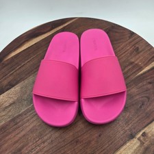 Vince West Coast Slide Sandals Women's 7M Pink Comfort Slip On Beach Pool Cruise