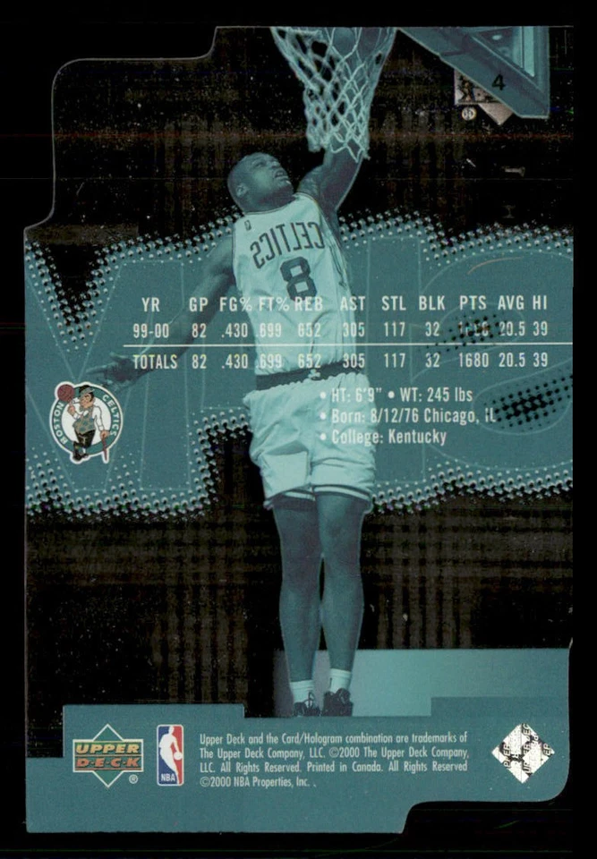 2000-01 Upper Deck Slam Extra Strength Silver #4 Antoine Walker /500 - Image 2 of 2