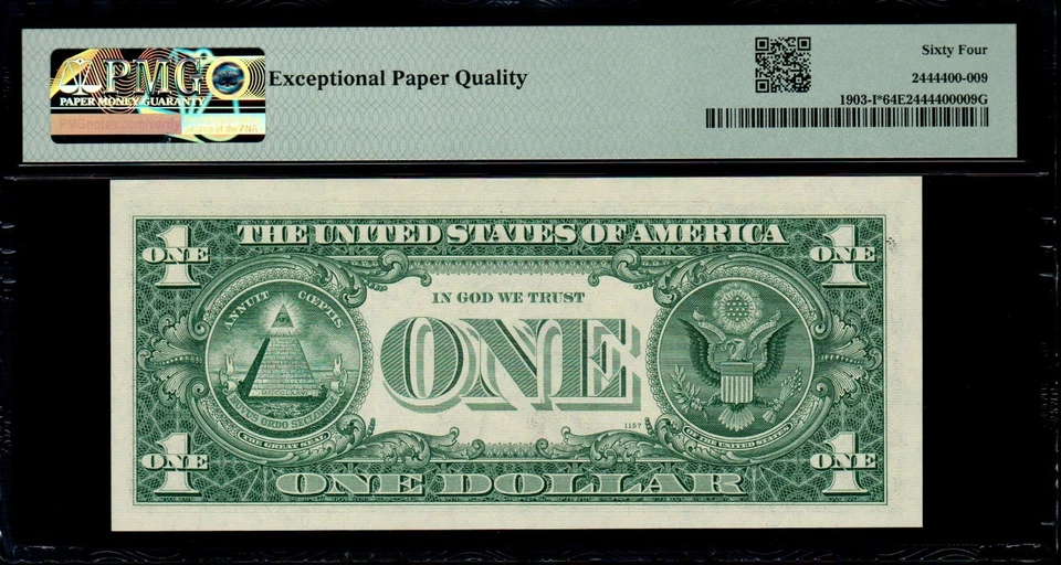 1969 $1 MINNEAPOLIS STAR NOTE PMG 64 EPQ Fr 1903-I* Ch. Uncirculated I00033861* - Image 2 of 2