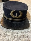 American Civil War Kepi Officer cap W/ Laurel Wreath Around # 1 Vintage Wool
