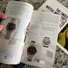 Vintage Lot 4- 1970s Swiss Watch Industry Promo Manuals Rolex Omega Switzerland