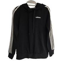 Women's Adidas Black Sweatshirt Hoodie with Pockets  Size Small